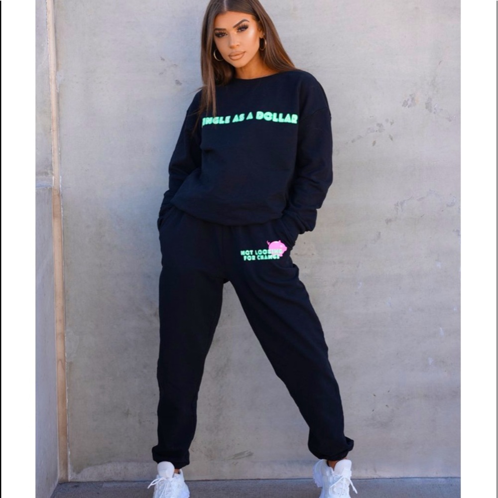 Self Love Sweatshirt & Pants Set Medium NWT